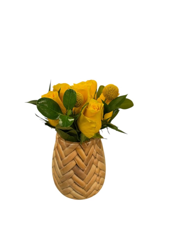 Yellow Glow No Spill Vase