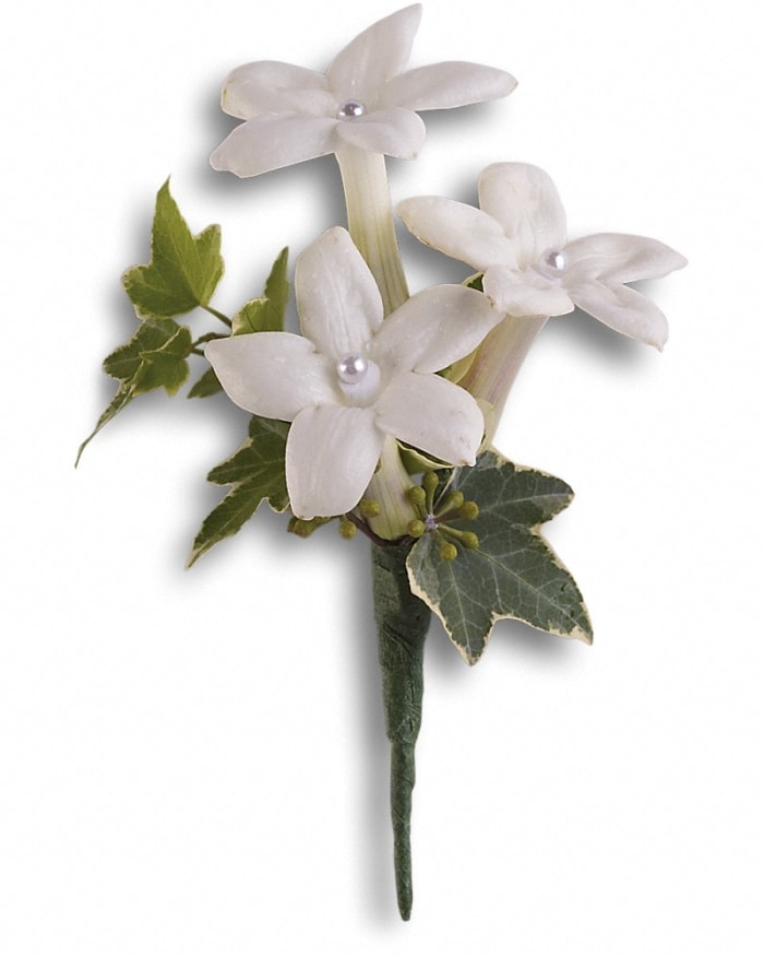 White Gloves Boutonniere