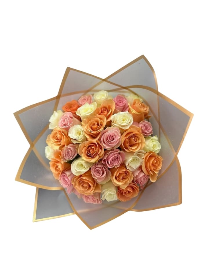 Pastels & Petals Rose Bouquet
