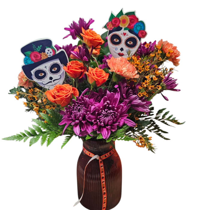 Amor Y Calaveras Vase Arrangement