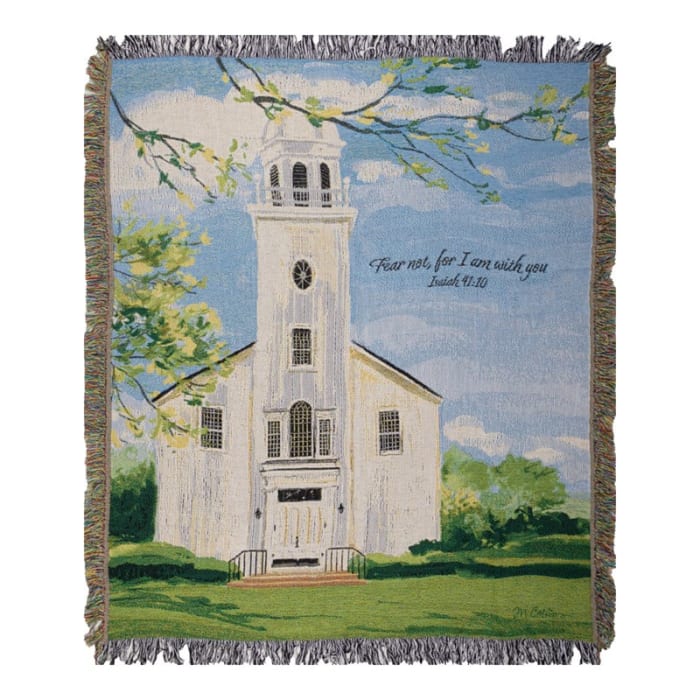 Town Square Do Not Fear Tapestry Throw