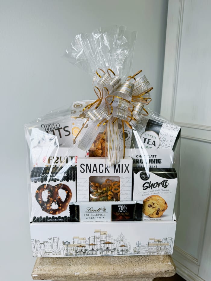 White Elegance Gift Basket