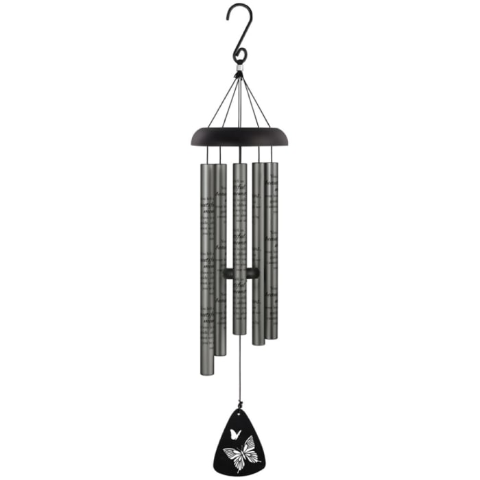 Beautiful Memories 30" Charcoal Wind Chime
