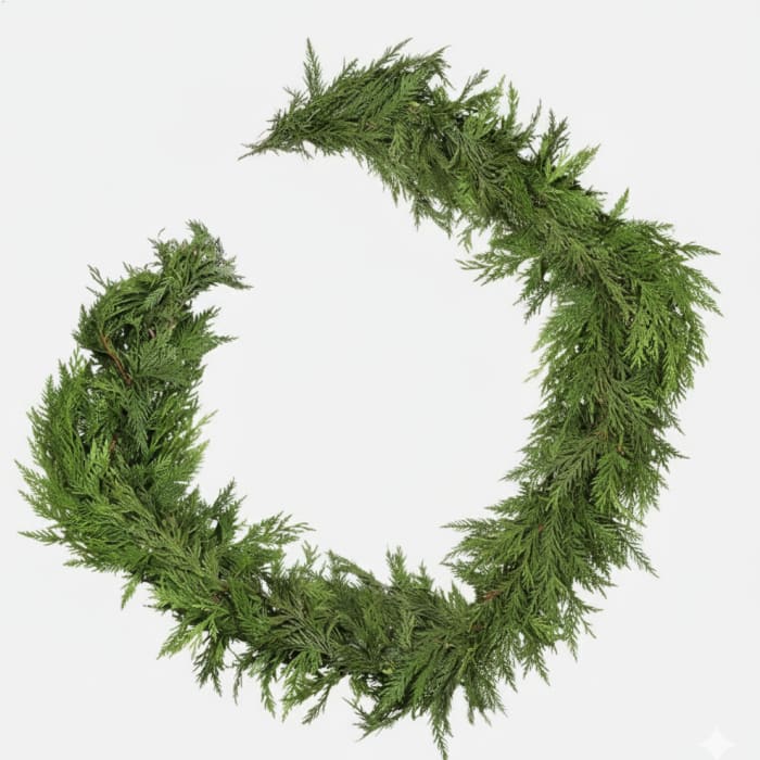 Fresh Cedar Garland (6')
