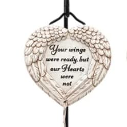 Heart Wind Chime with Stake