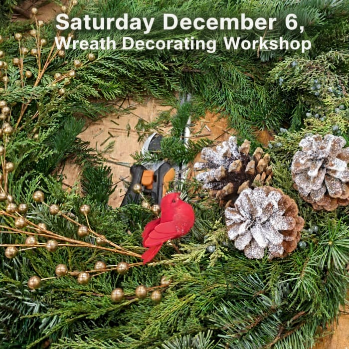 Wreath Decorating Workshop Dec 6
