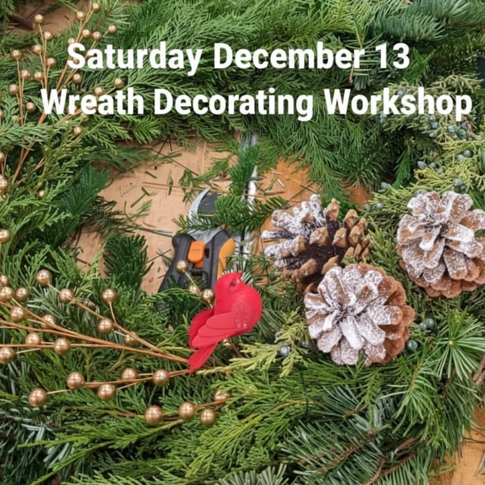 Wreath Decorating Workshop Dec 13