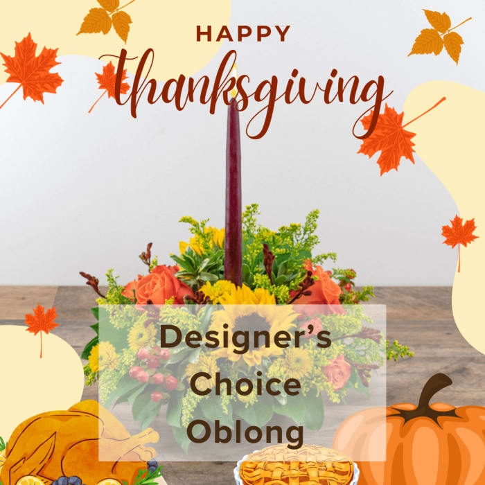 DESIGNER'S CHOICE OBLOBG CENTERPIECE