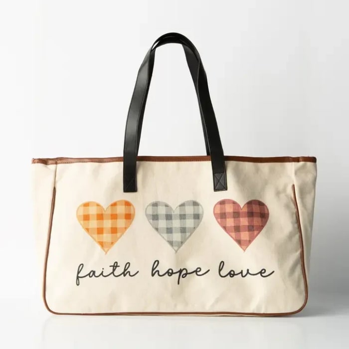 Faith, Hope, Love Tote