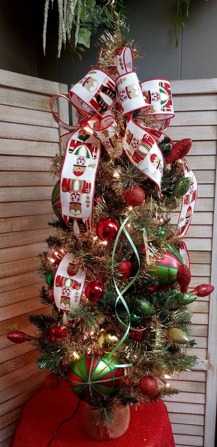 38" Table Top Nutcracker Christmas Tree