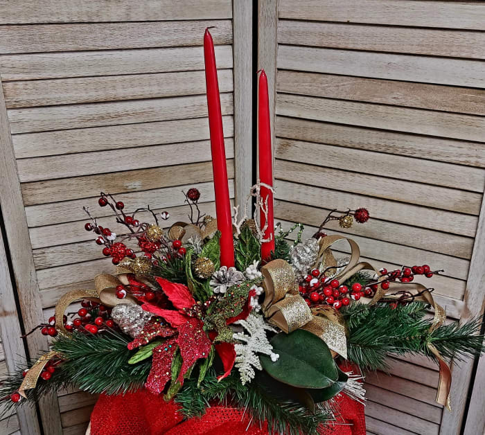 Traditional Centerpiece with Candles