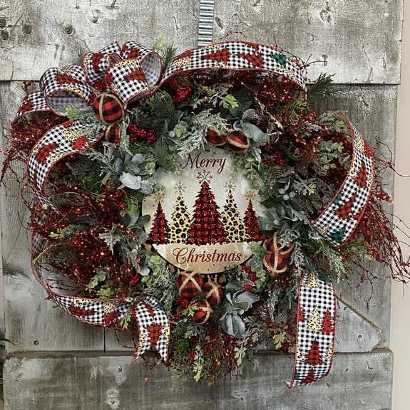 Have Yourself A Wild Christmas Silk (Artificial) Wreath