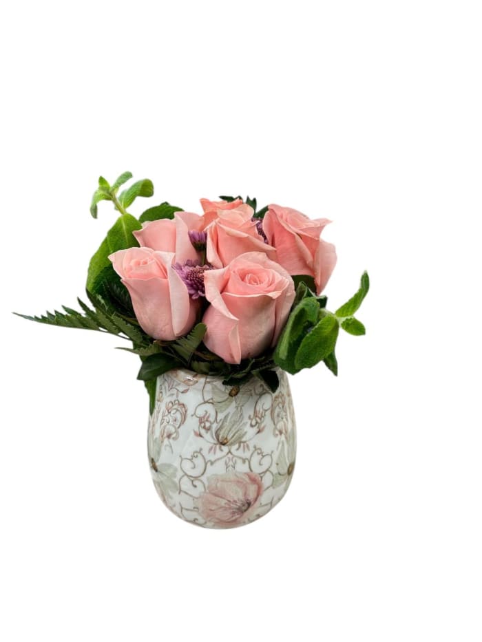 Blush Garden No Spill Vase