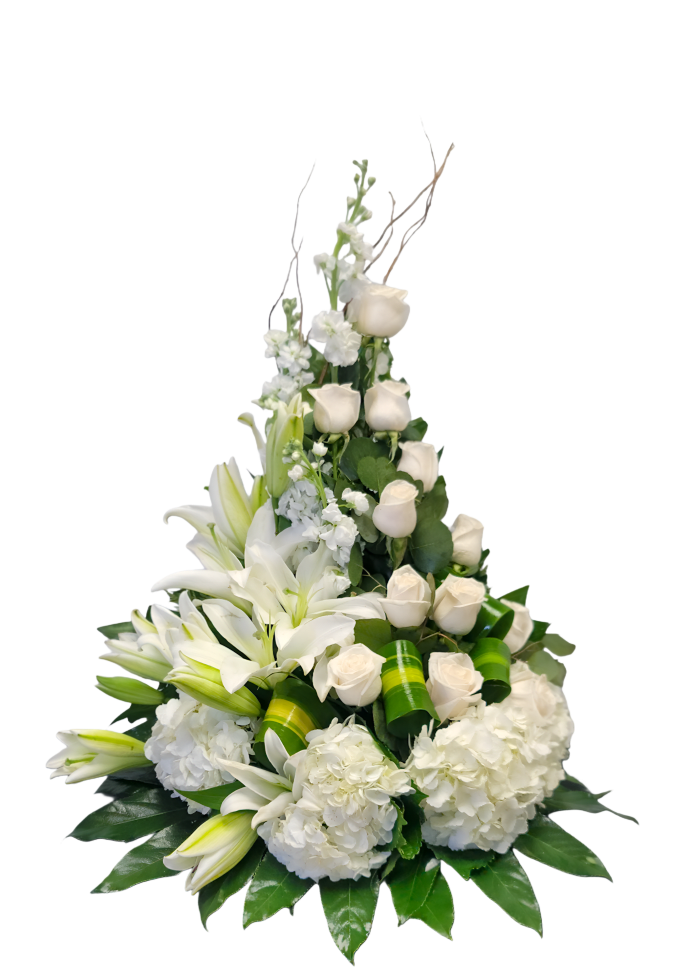 AF-8 Arreglo de rosas, lirios y hortensias