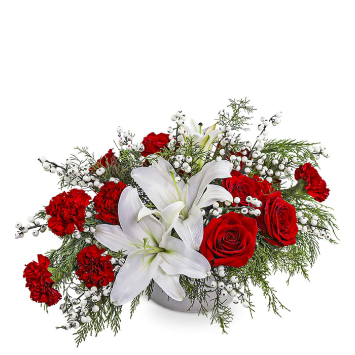 Snowberry Elegance Centerpiece