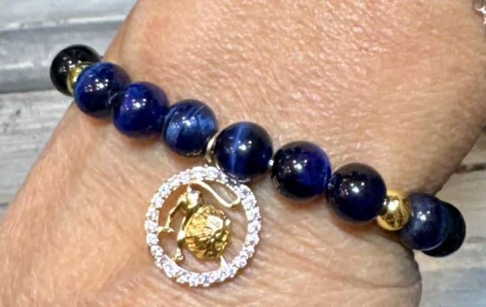 Leo Blue Tiger Eye Braccelet