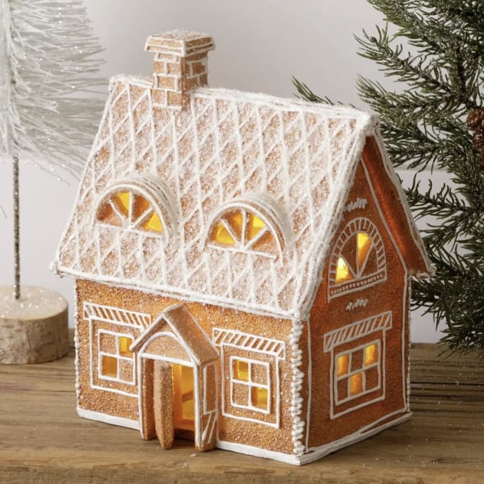 Lighted Gingerbread House with Open Door