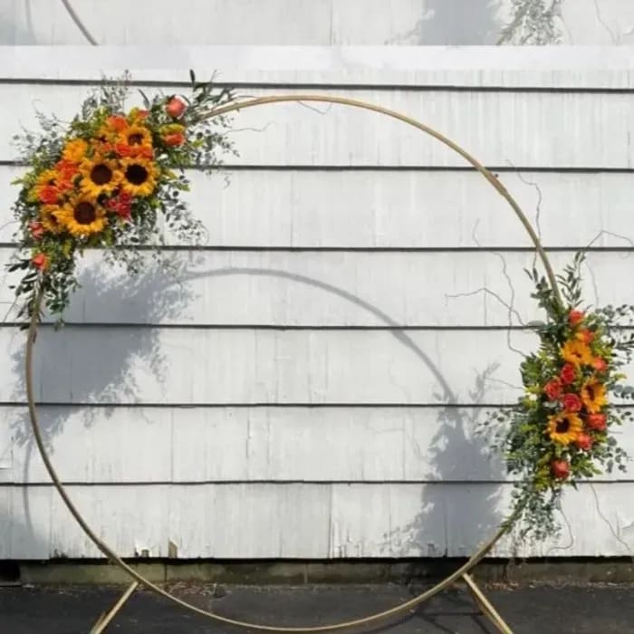 Sunflowers and Roses Arch