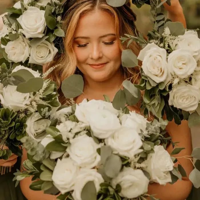 Whites with Greenery