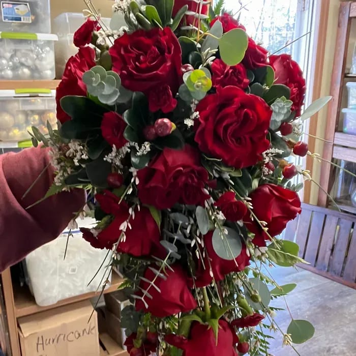 Cascading Heart Bouquet