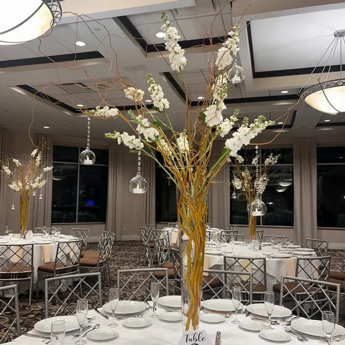 Curly Willow Tall Centerpieces