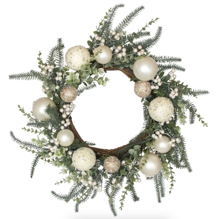 Icy Ornaments Wreath