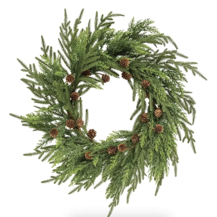 Soft Needle Pine & Cones Wreath