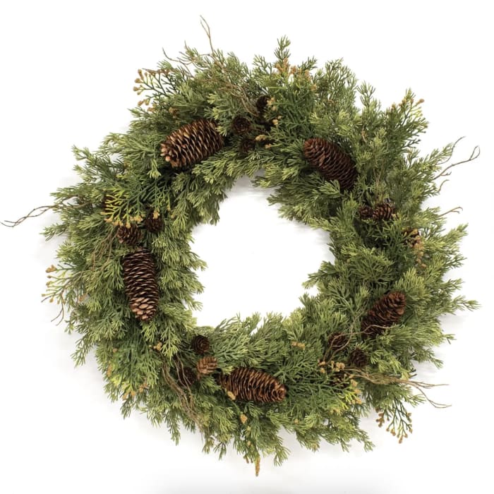 Soft Touch Cedar & Pine Wreath