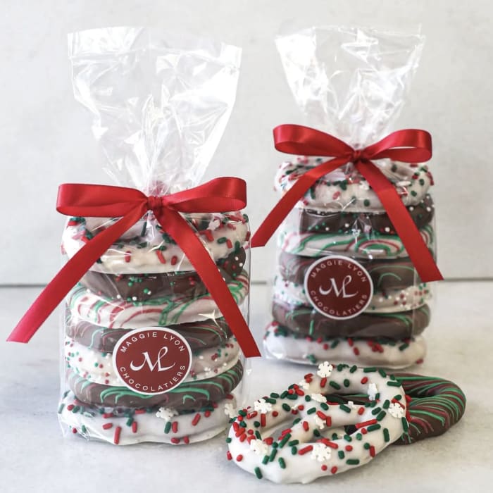 Holiday Chocolate Covered Pretzels