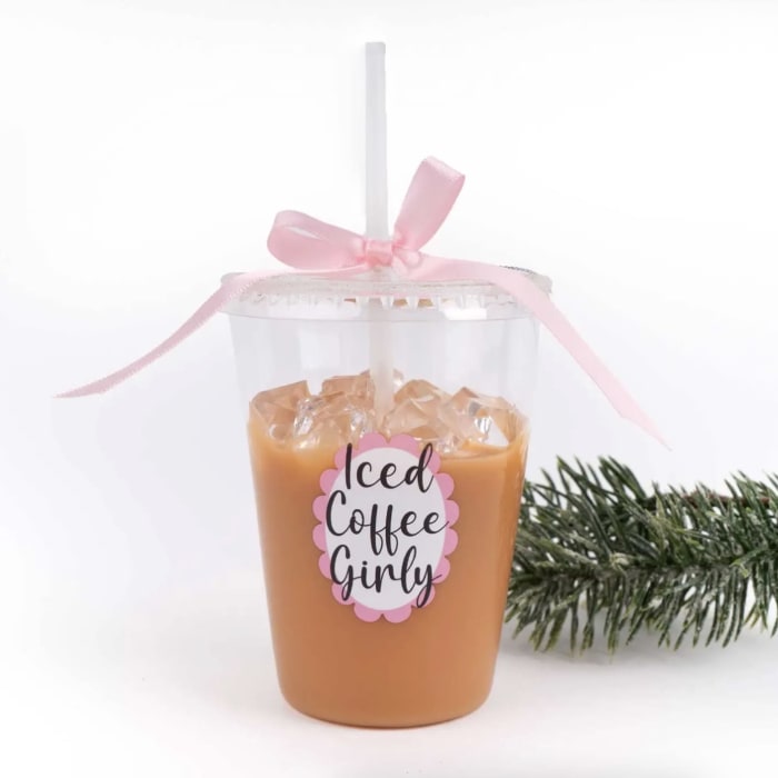 Iced Coffee Boxed Glass Ornament