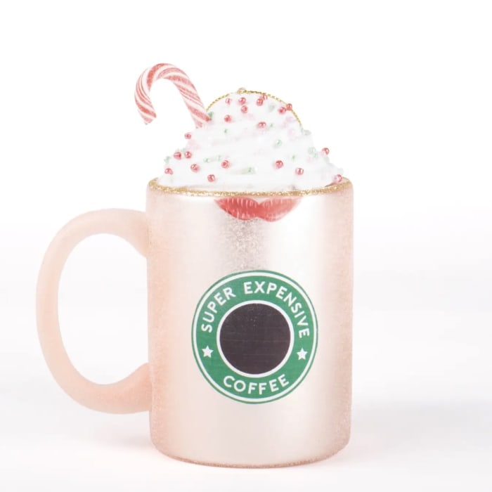 Peppermint Coffee Cup Ornament