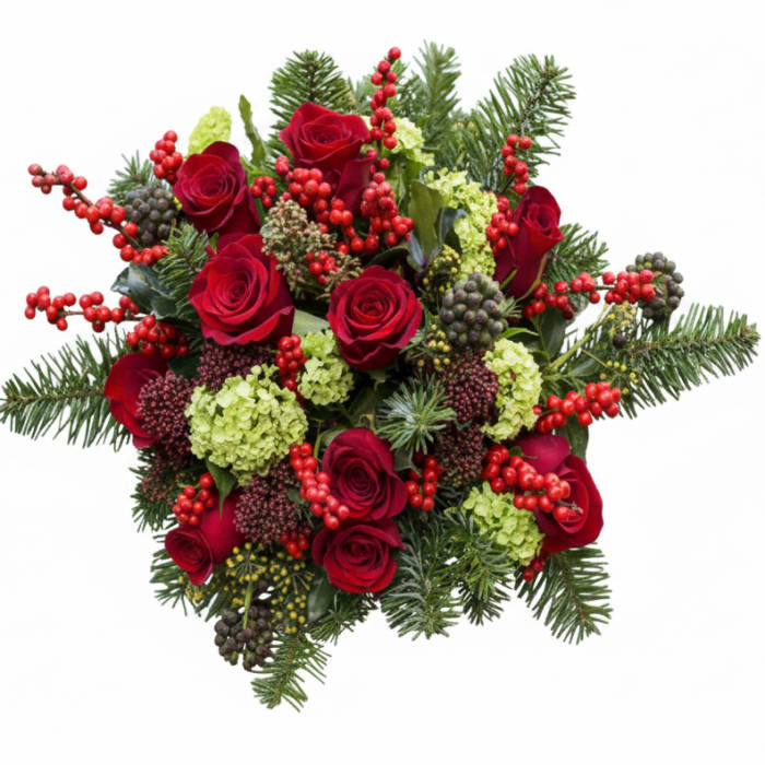 Jingle All The Way Wrapped Bouquet