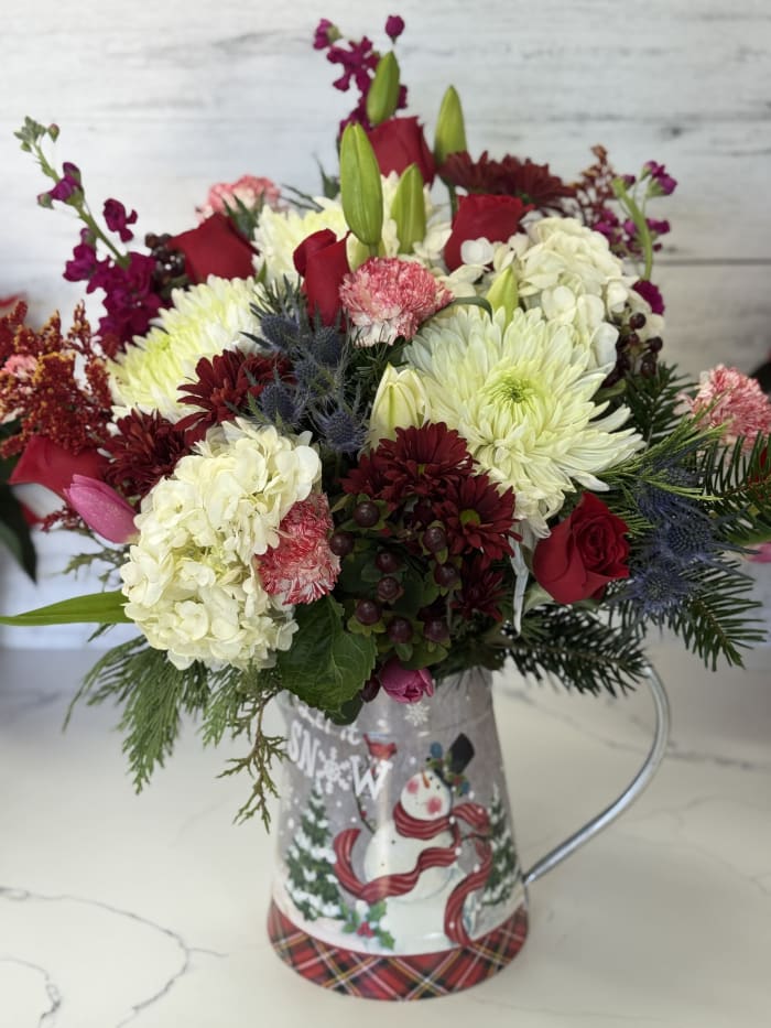 Christmas Holiday Wishes Pitcher