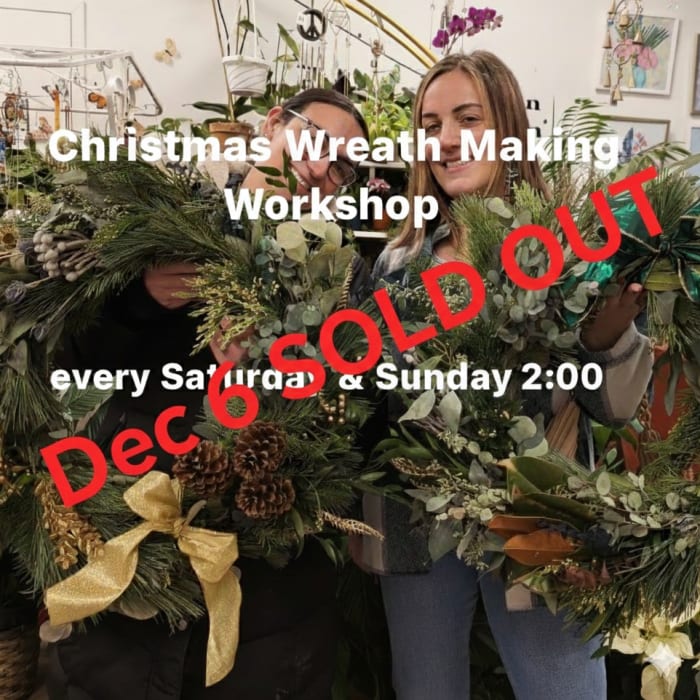 Wreath Making Workshop Dec 6