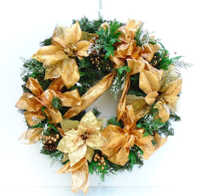 Everlasting Golden Wreath