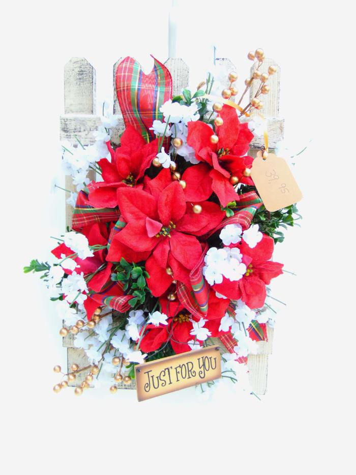 Everlasting Poinsettia Decor