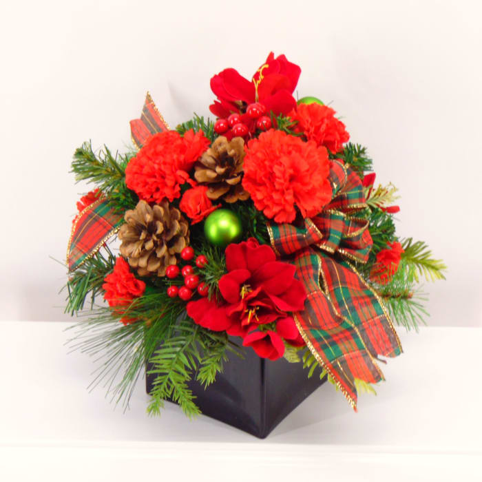 Everlasting Winter Plaid Bouquet