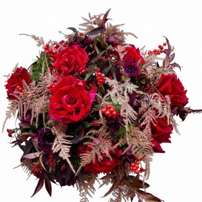 Solstice Stunner Wrapped Bouquet