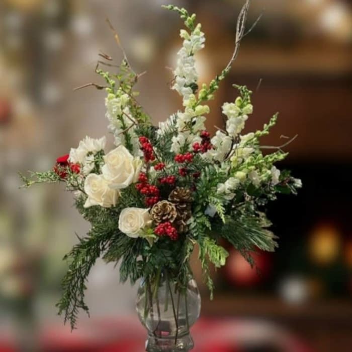 Winter Fancy Vase Arrangement