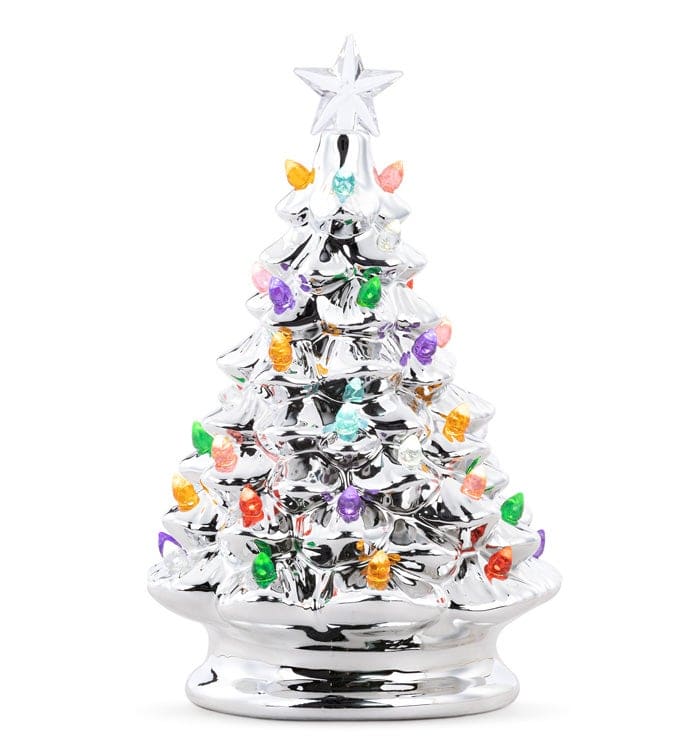 LED Silver Christmas Tree