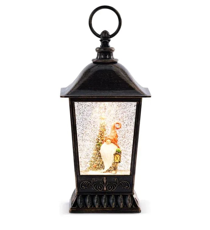 LED Gnome with Tree Lantern