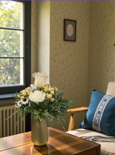 Golden Frost Holiday Arrangement