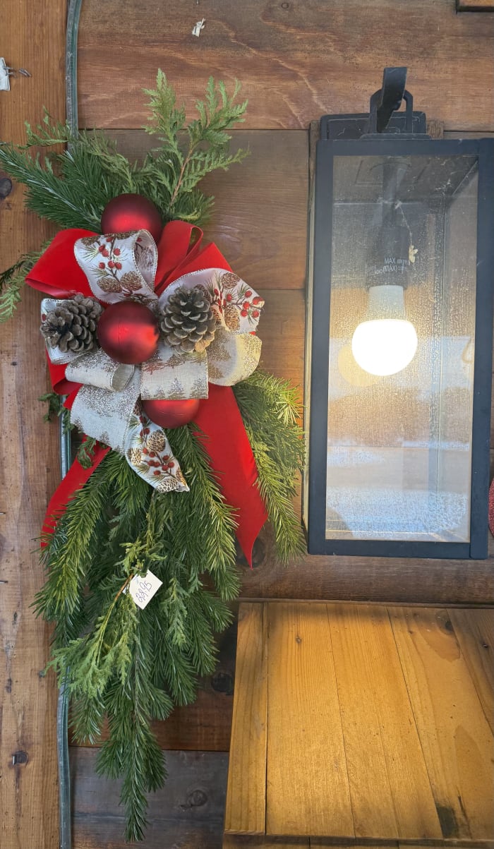 Fresh Rainbow Pine Door Swag