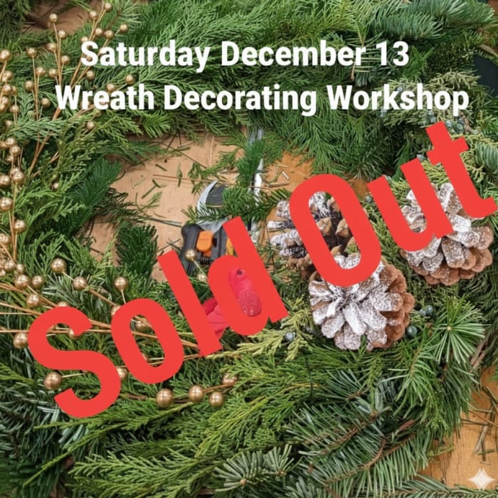Wreath Making Workshop Dec 13