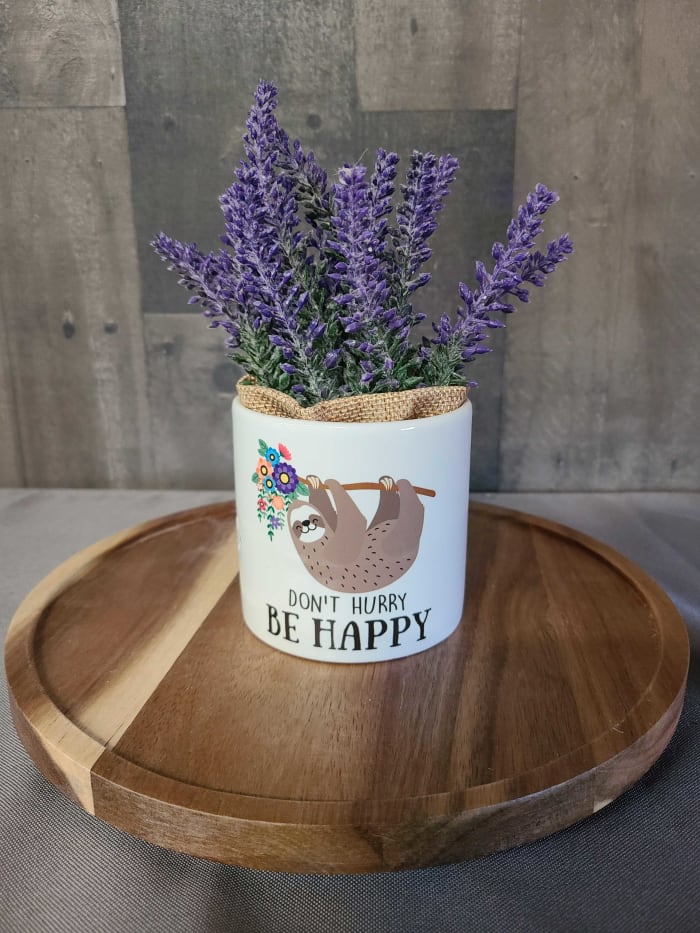 Lavendar potter