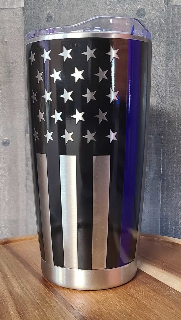 Blue Stipe Flag Mug