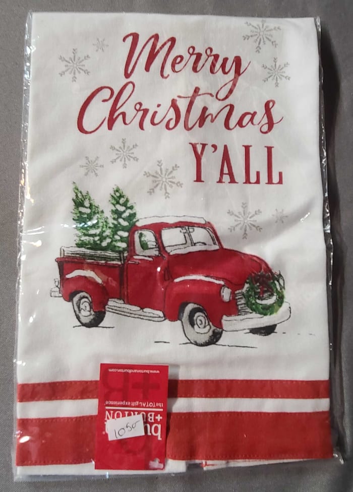 Red Truck Tea Towel