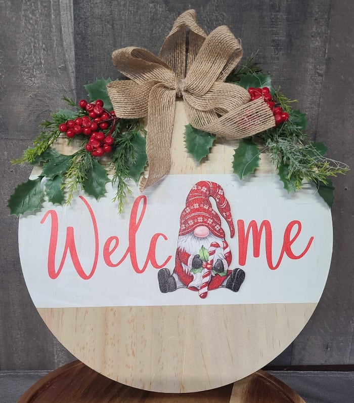 Welcome Gnome Sign