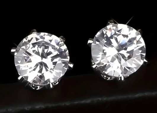 8mm Silver Stud Earrings