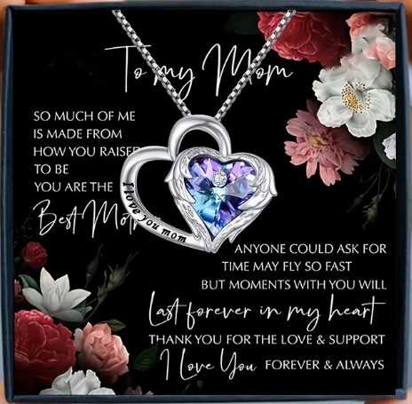 Angel Wings Mom Necklace